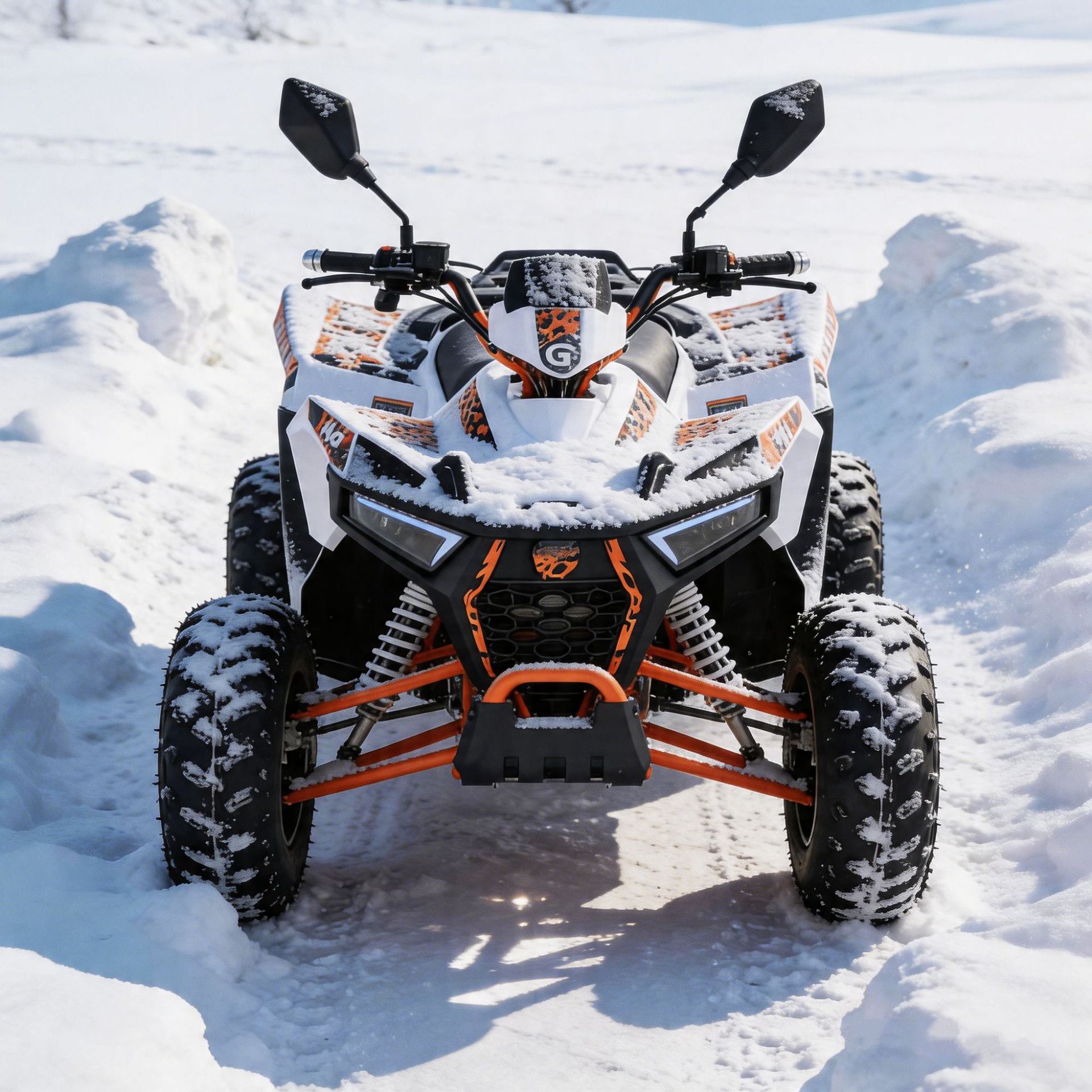 Adult and children's self-driving tour scan-code electric beach bike all-terrain vehicle four-wheel off-road mountain motorcycle ATV