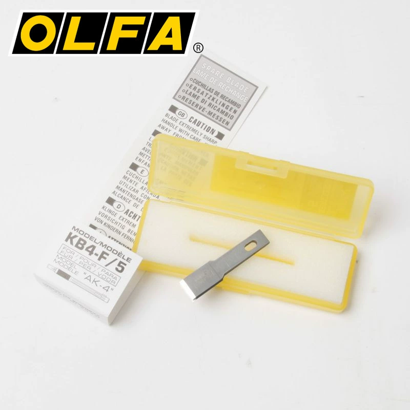 OLFA для AK-4 замена резной лезвие KB4-F/5 углеродистая сталь, толщина 0,5 мм, 5 штук