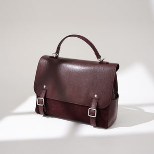 Small capacious autumn backpack, one-shoulder bag, high-end