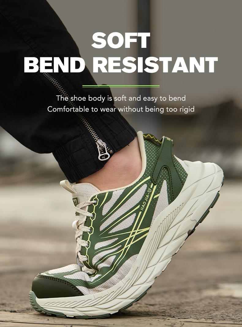 Men Special Work Shoes Haojia New Lightweight Breathable Wear-Resistant Steel Toe Safety For Men Anti-Smash Anti-Puncture Protective Work Shoes_vogvips.com