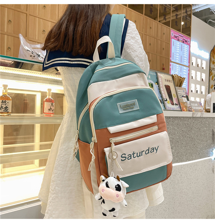 Summer Color Matching Ultra-light High Capacity Backpack display picture 18