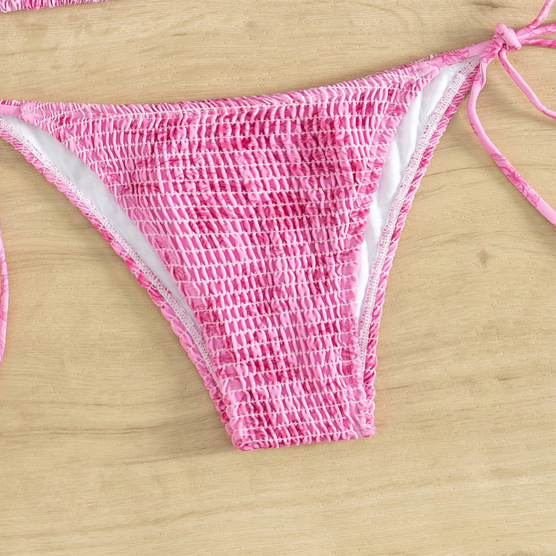 GraceChic Huludao Swimwear 2025 New European And American Sexy Floral Swimsuit For Women High-end Beach Bikini_voghion.com