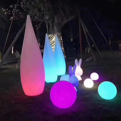 outdoors LED luminescence The lamp post Colorful Scenery courtyard Lawn Cylinder Bullet Drop travel permit Floor lamp