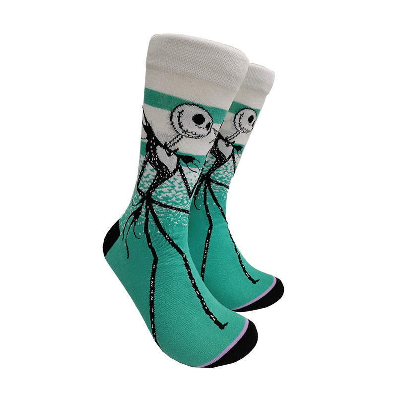 Calcetines de moda de dibujos animados de suministro de punto transfronterizo su Yu esponja bebé película hombres y mujeres calcetines de media pantorrilla