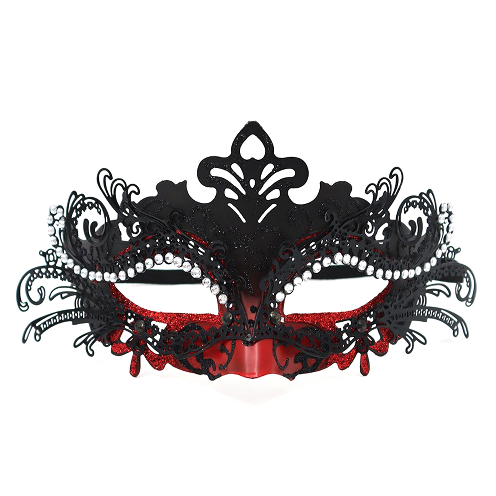 Ventas transfronterizas máscaras de hierro forjado de plástico de alta calidad máscaras de maquillaje de plástico pintadas máscaras de carnaval