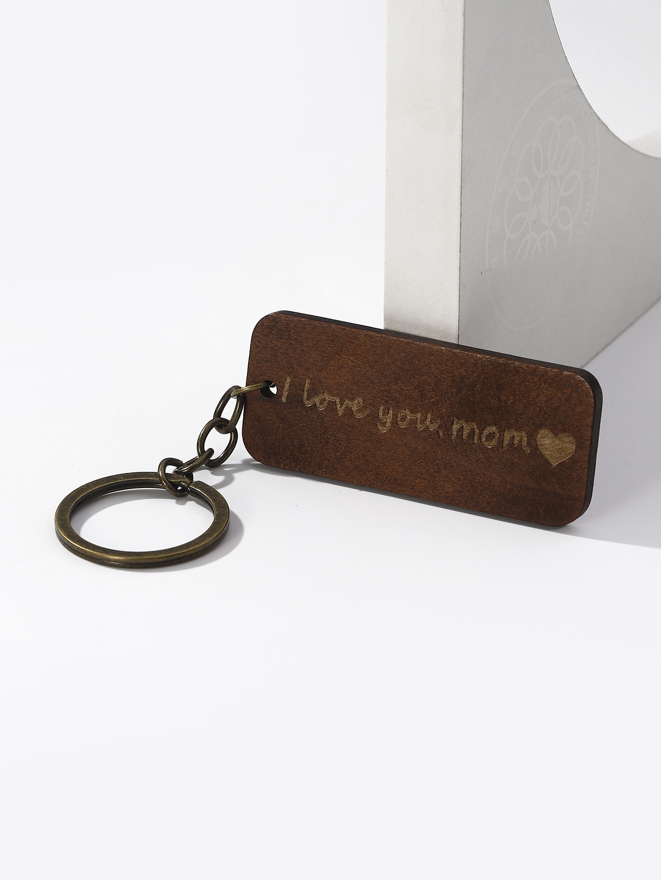 Simple Style Geometric Letter Wood Mother'S Day Father'S Day Unisex Keychain display picture 29
