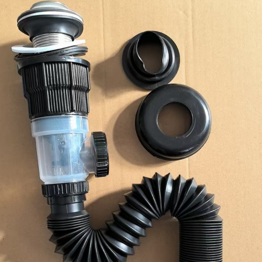 Baño lavabo tubería de drenaje lavabo tubería de drenaje contra el olor de retorno artefacto de la mesa accesorios de drenaje conjunto completo