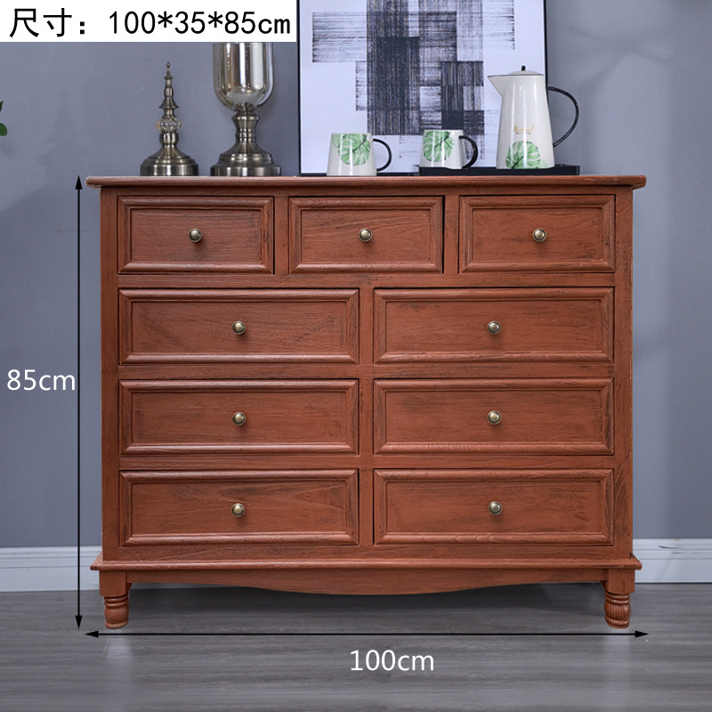 Fábrica directa de cinco cubículos de madera sólida gabinete de almacenamiento sala de estar dormitorio cabecera de cama retrógrado pequeño gabinete borde del estante image 20