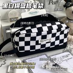 高颜値ins日系筆袋高校学生クリエイティブ文房具用品シンプル大容量収納袋文房具ケース