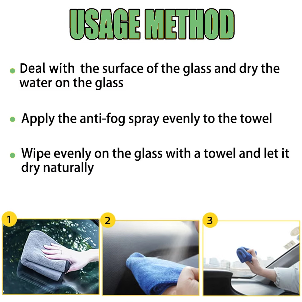 Prepinfoam-P110 Anti-Fog Agent Car Glass Rearview Mirror Clear Vision Anti-Fog Spray Cross-Border Supply
