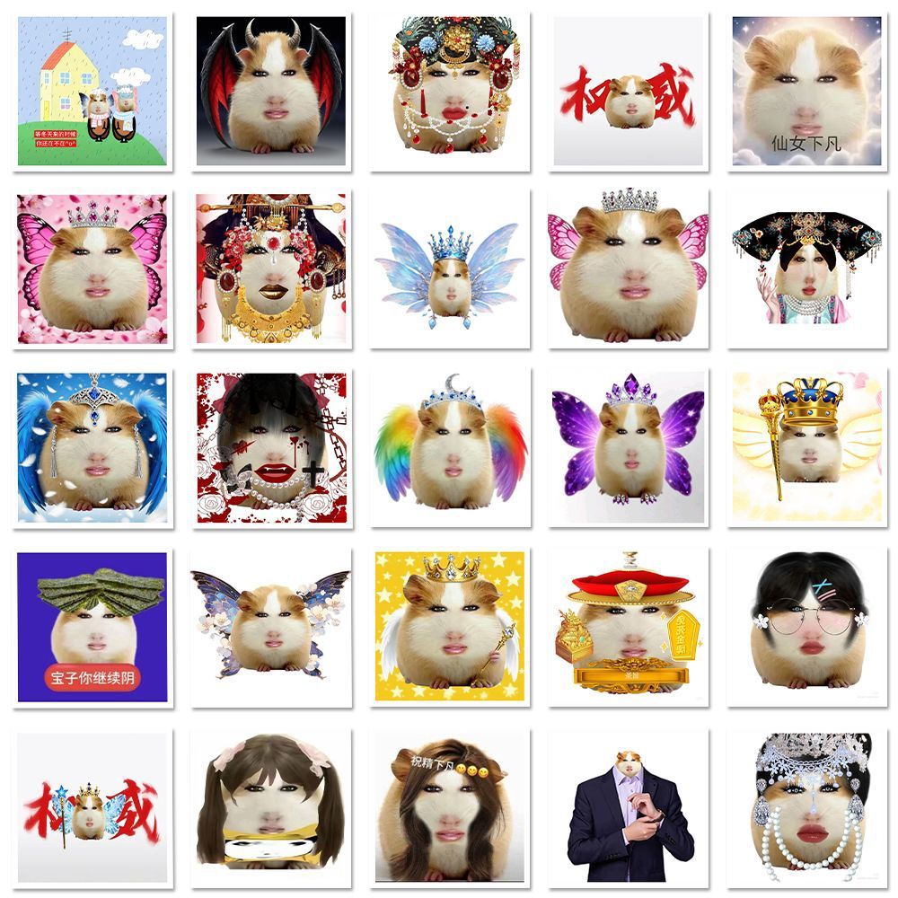 160 piezas de piggy emoticon abstracto parodia popular emoticon pegatinas decoración de caja de teléfono móvil DIY pegatinas de libro de contabilidad