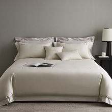 MARK CROSS奢享优眠极简美学东方棉140S双股阿瓦提长绒棉四件套