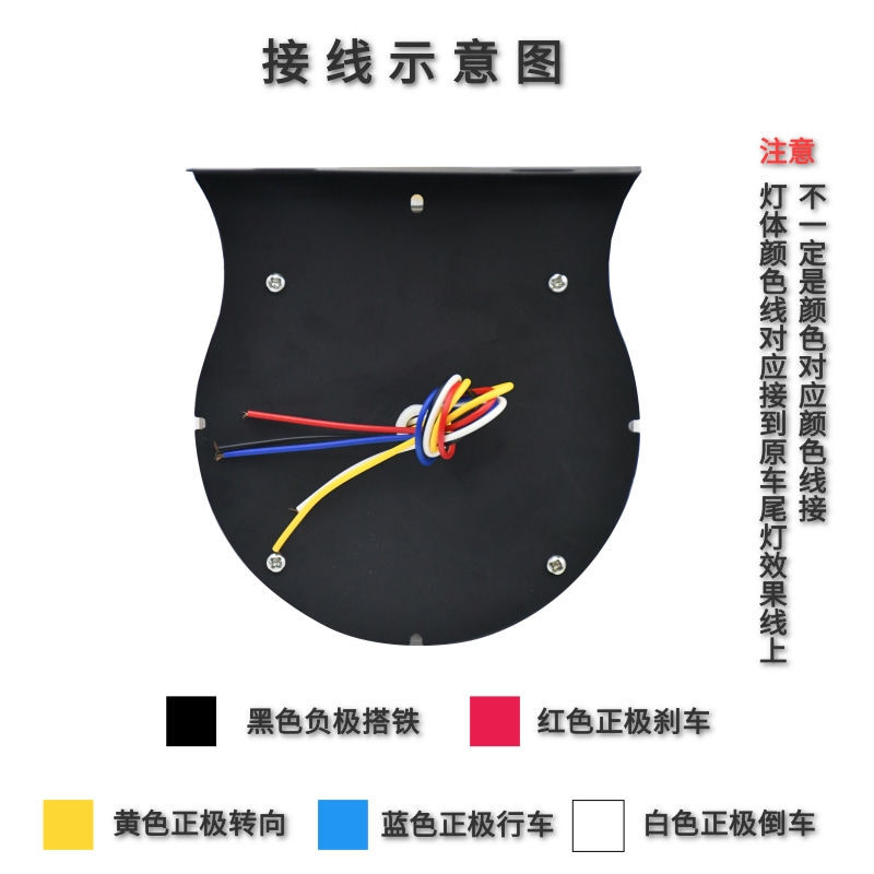 Truck 12V24vled waterproof light guide profile warning flash light turn light reversing brake rear tail anti-fog light