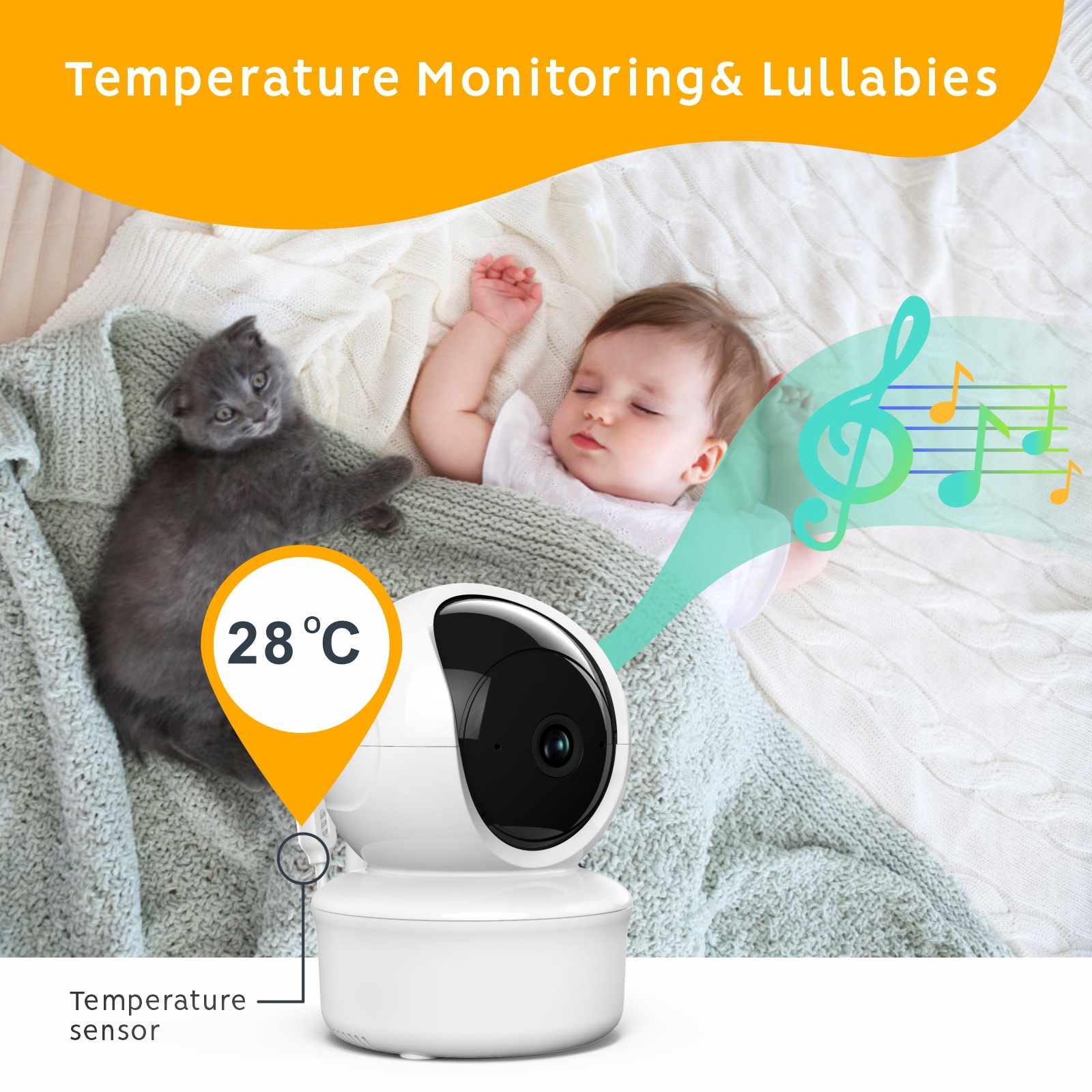 Babystar 5inch WiFi security camera baby monitor,1080P App control, 3000mAh battery, VOX, Dual call, multi-user, 1000 foot range O1CN01Mj5CX71xFCtPyUhqO !!2208999596413 0 Cib