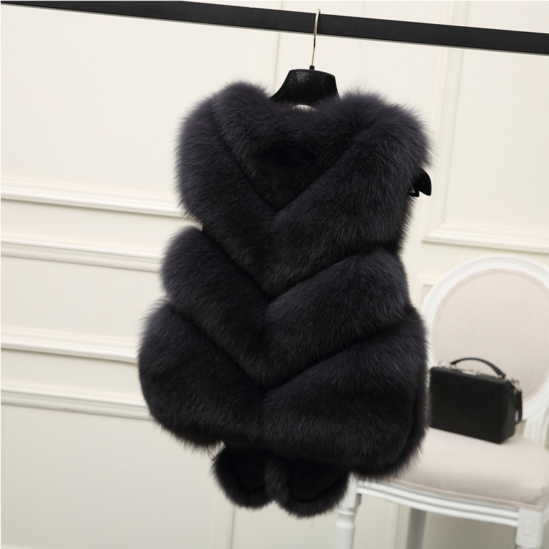 Frauen Kleidung neue mode fuchs pelz weste frauen winter freizeit_voghion.com