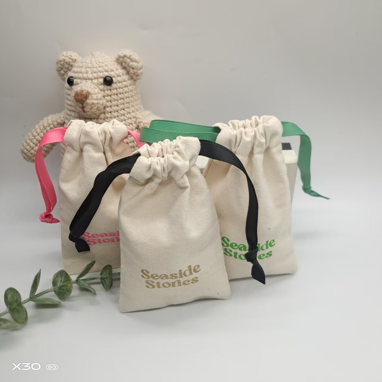 源头工厂新款帆布平口礼品防尘袋珠宝首饰收纳袋化妆包