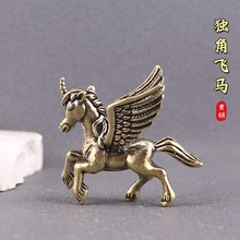 黄铜天马行空摆件生肖马家居装饰品精美工艺品风水摆设办公室摆件