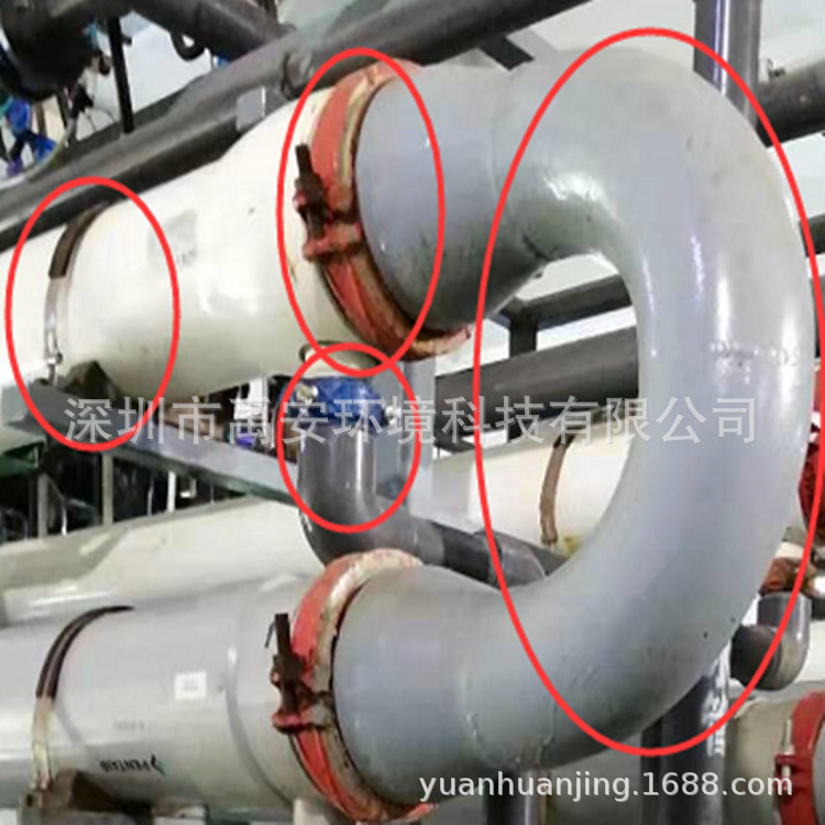 特里高管式超滤膜弯头8“膜适用材质不锈钢304端卡箍绑带鞍座直接