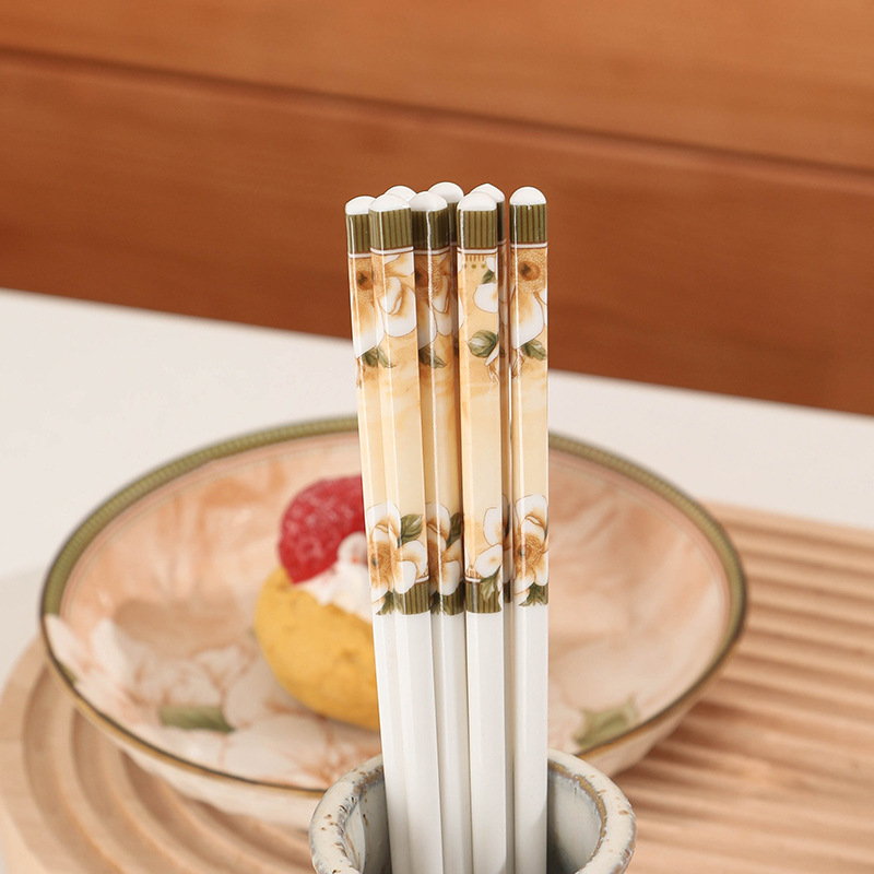 【カメリア陶器箸】1膳/4膳/5膳/10膳 陶器箸は耐熱性が高くお手入れが簡単です。|undefined
