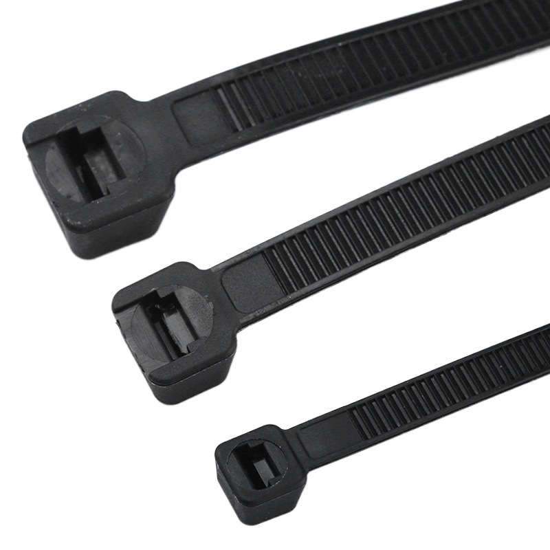 Nylon cable tie negro al por mayor 3*100*4*150*5*200*8*250*300 * vinculante de plástico de la atadura de cables