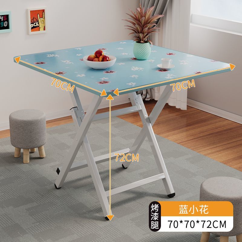 Mesa plegable, mesa de comedor, hogar, mesa de comedor simple multifuncional, casa de alquiler, puesto portátil al aire libre, mesa pequeña para cenar