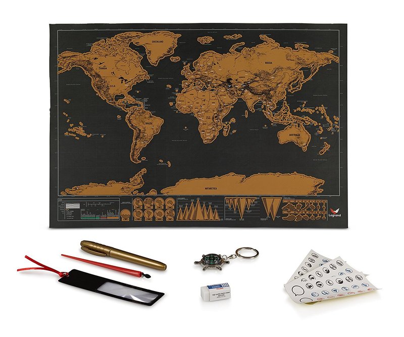 Scratch map大サイズ黒金スクレーパー地図宇宙太陽系図科学普及地理教育用具掛け図|undefined