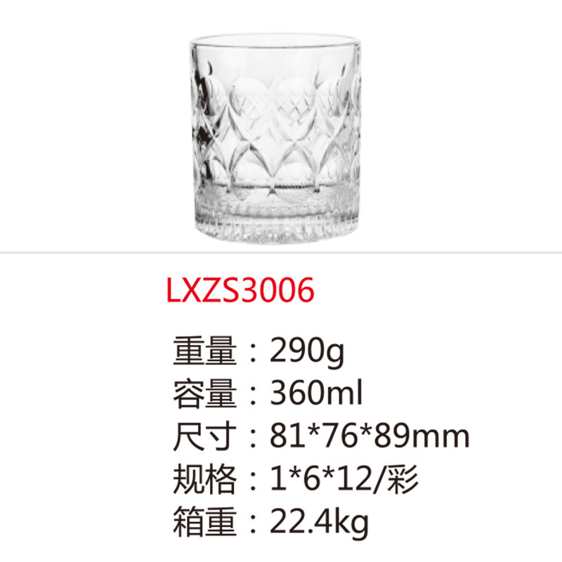 Vaso de whisky de bar de vidrio creativo de gran capacidad cerveza europea taza de bebida resistente al calor mayorista