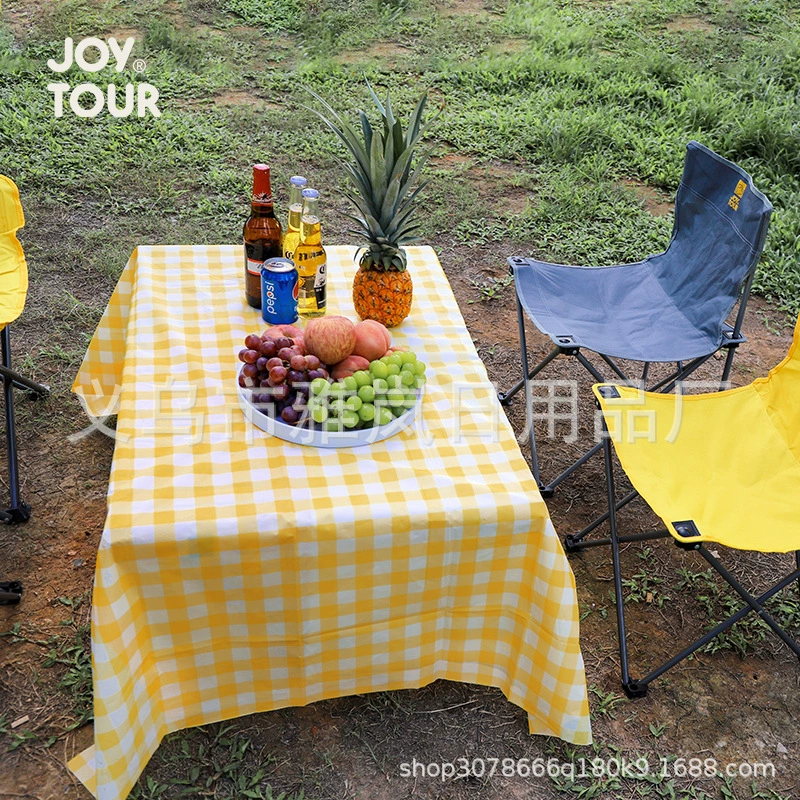 Одноразовая желто-красная клетчатая прокладка для пикника на открытом воздухе Барбекю прокладка для пикника киоск Скатерть Ресторан Скатерть для ресторана оптом