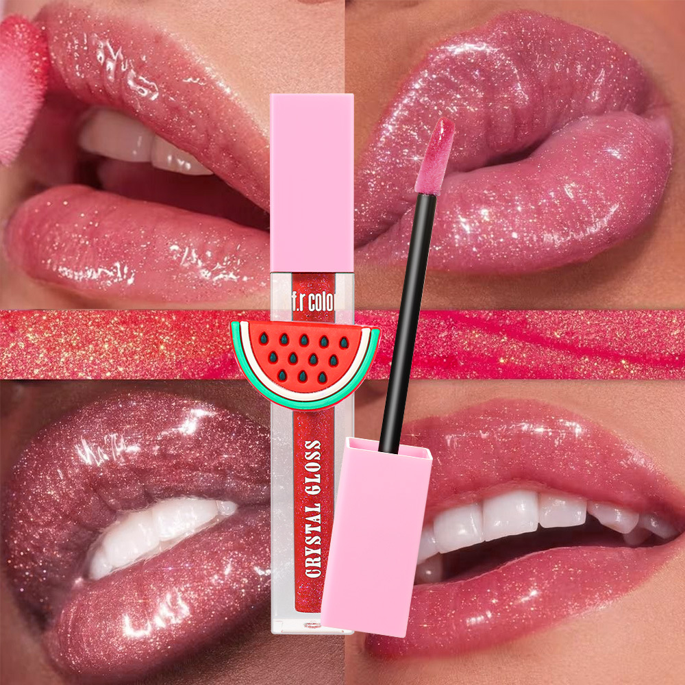 s.f.r color comercio exterior especializado en maquillaje impermeable al por mayor humectante brillante frutas agua espejo lipstick image 2