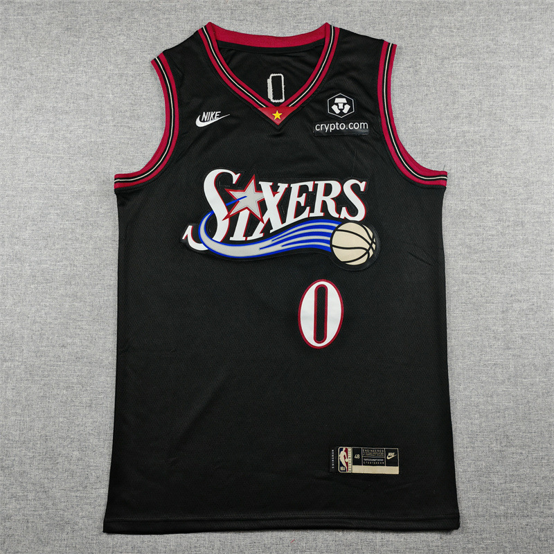 26 camisetas estadounidenses Cross-Border Warrior Courix Timberwolves 76ers espinadas camiseta de baloncesto image 44