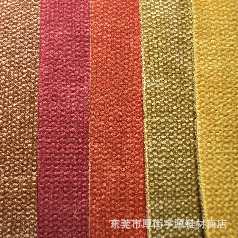 仿牛仔布纹粗布麻布纹pu皮革鞋革箱包装饰人造革鞋材布料批发