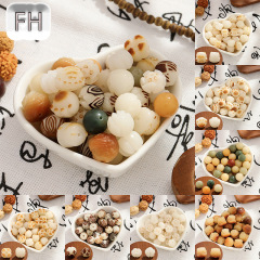 天然菩提根彫刻炭焼き風化文遊びブレスレット散珠diy手作りビーズネックレスイヤリング部品