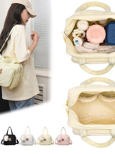 Small Bear Hand-held Portable Insulated Bag Single-shoulder Crossbody Picnic Lunch Bag Portable Waterproof Mami Bag Cross-border