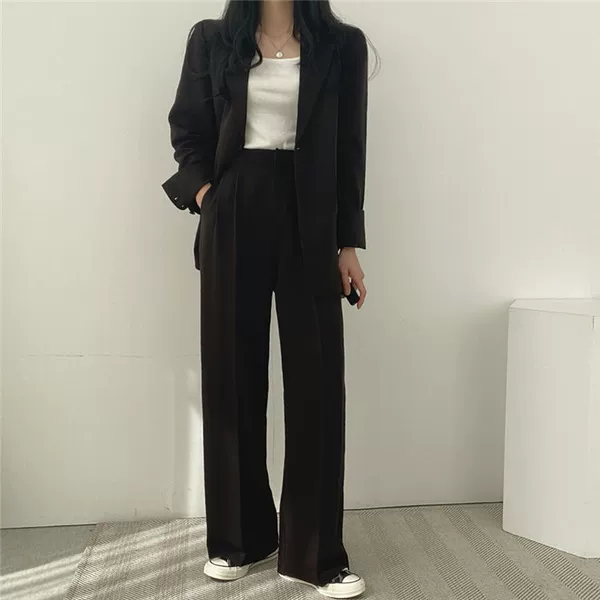 Black set, jacket, trousers