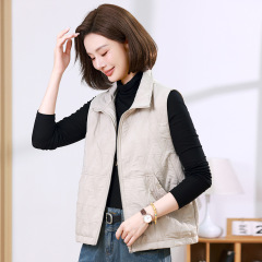 菱格马甲女春秋2025年新款中年妈妈时尚休闲宽松外穿无袖坎肩背心