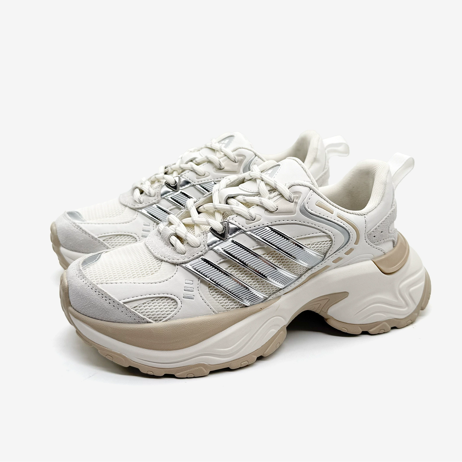 Мужские и женские ретро-кроссовки на толстой подошве с тремя полосками для походов, износостойкие, в стиле "dad shoes"