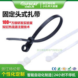 防晒绑带固定头扎线带打包带电线固定自锁式带孔尼龙扎带线束束线