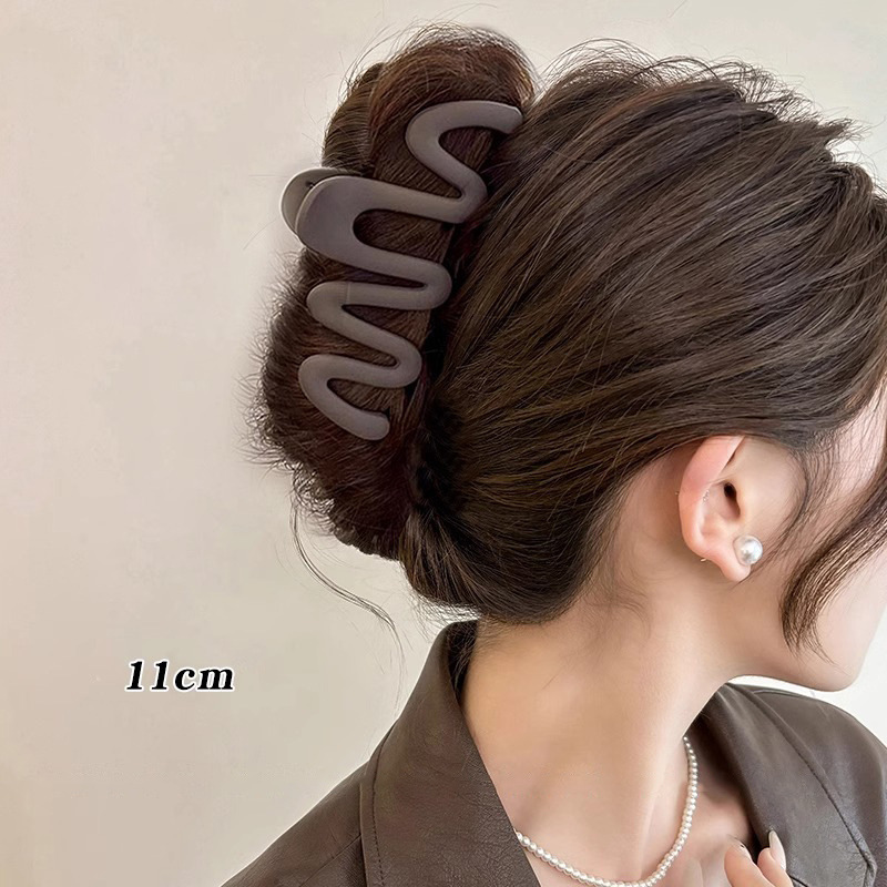 Moda acrílica agarrando clip de cabello grande cabeza de mujer cabeza de cabello nuevo estilo universal tiburón clip de cabello al por mayor