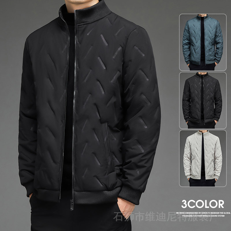 Chaqueta de Plumón para Hombre 2024, Chaqueta de Invierno con Forro Polar, Gruesa, Informal, para Hombres de Mediana Edad, Cuello Alto, Lana de Cordero