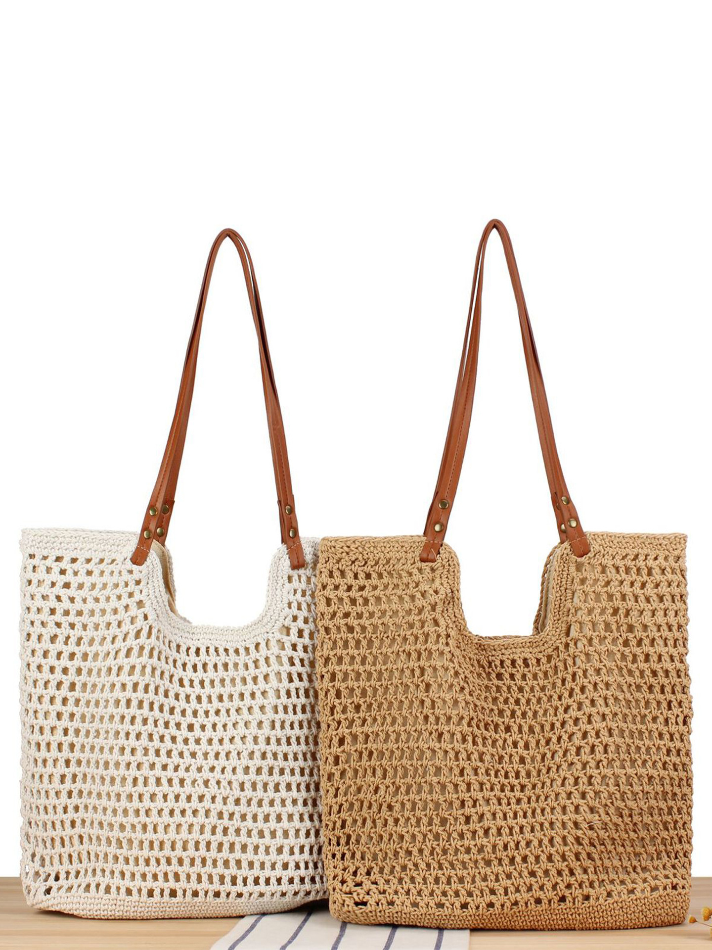 A new cotton rope braided bag for daily commuting