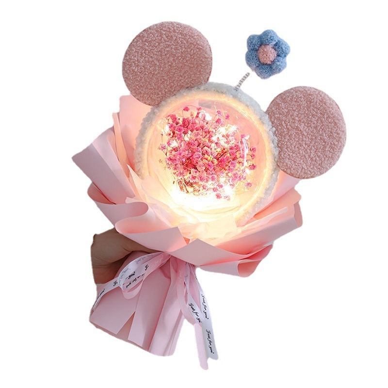 母の日、ベビーブレス、プリザーブドフラワー、スターデュー、漫画の花束、女の子や友達への誕生日プレゼント|undefined