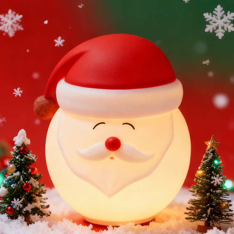 Explosiones transfronterizas coloridas pandas lámpara de noche lámpara de cabecera del dormitorio atmósfera lámpara de regalo de cumpleaños lámpara de silicona lámpara de noche