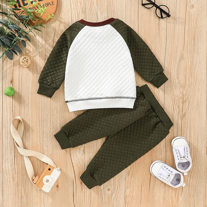 Casual Plaid Cotton Polyester Baby Clothing Sets display picture 4