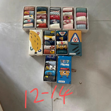 正品斑比童袜2025秋冬新款中筒精梳棉透气儿童袜无骨卡通袜5双盒