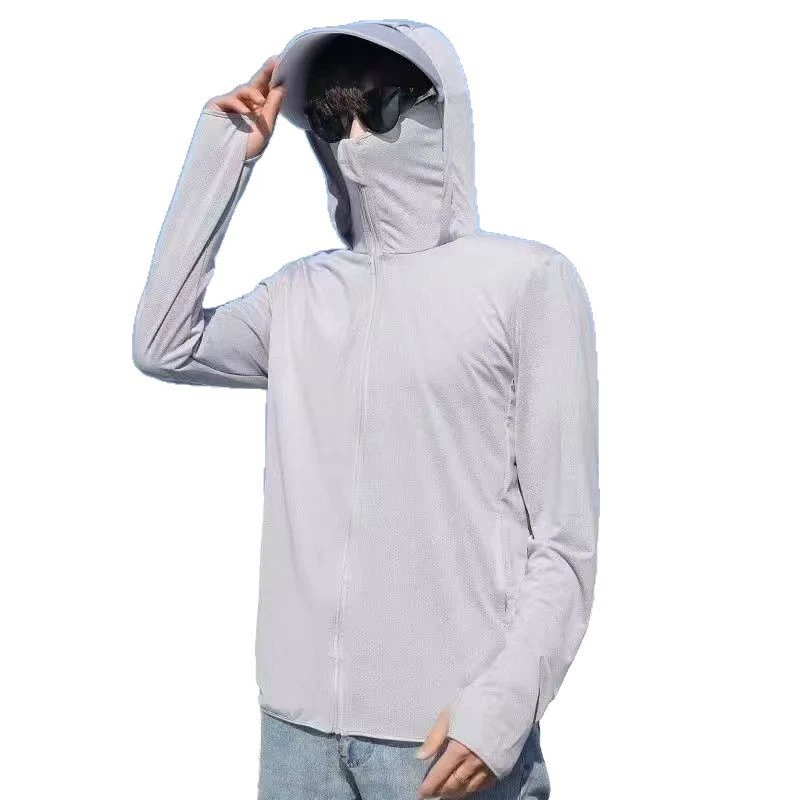 Silk sun protection clothing, summer thin breathable travel jacket, UV protection
