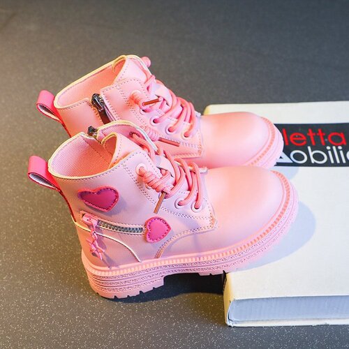 Girls 'Martin boots, children's short boots, spring and autumn, single new style, British style, girl's retro