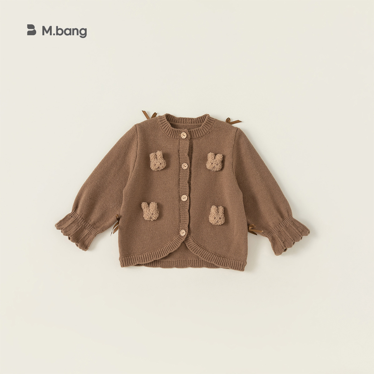 Conjunto para Niñas de Cárdigan y Falda Plisada de 3 Piezas en Fibra Acrílica Suave para Primavera y Otoño