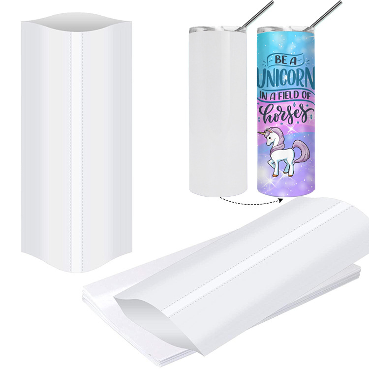 6x12英寸热升华热缩套管白色热升华热收缩膜用于不倒翁杯子