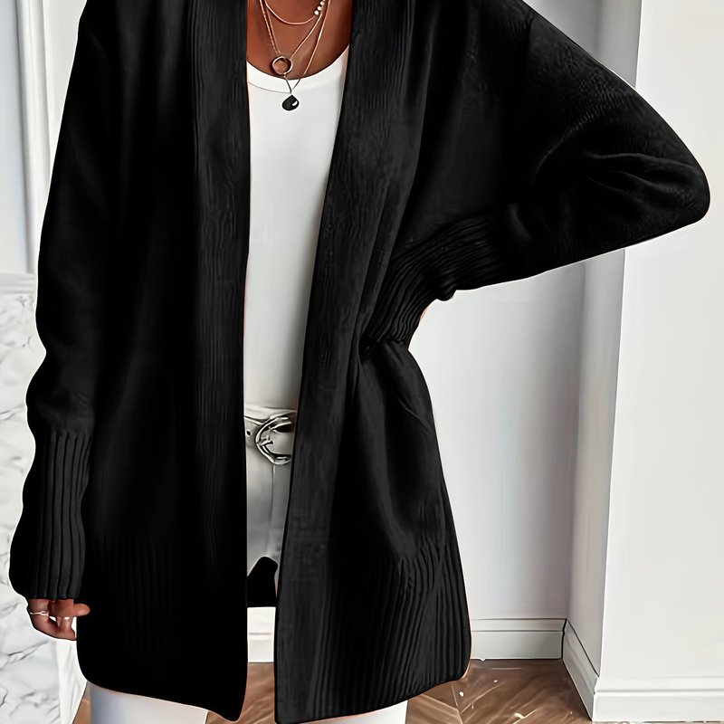 【Cozy Cardigan】Cozy Yellow レディース ニットカーディガン |   ロング|undefined