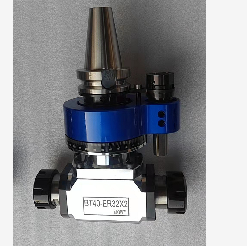 菲斯特FEISITE 正品店角度头 侧铣头 直角铣头 双头ER32 双出型